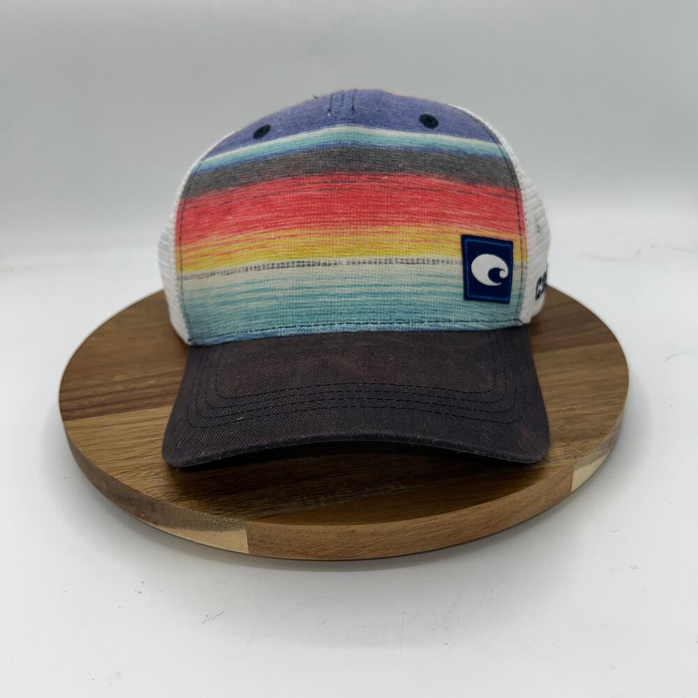 Costa Baja Stripe Snapback Trucker Hat - Adjustable
